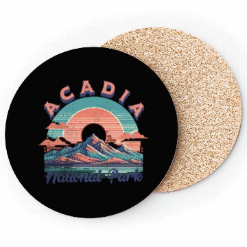 Discover Cadi National Park Sunset Mountain Design Coasters