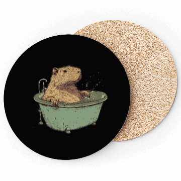 Discover Capybara is Enjoying Its Bathtub Coasters