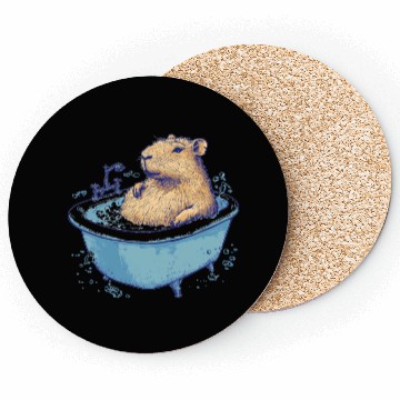 Discover Capybara is Enjoying Its Bathtub Coasters