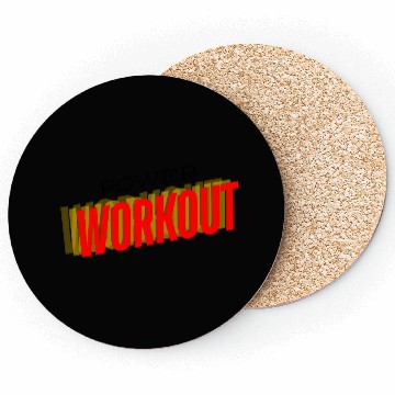 Discover Dynamic Workout Typography Design Coasters