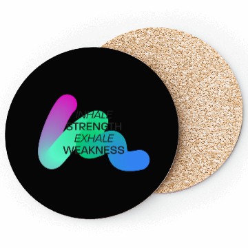 Discover Inspirational Breath Motivation Design Coasters