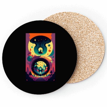 Discover Dancing Alice on the Psychedelic Path Coasters