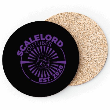 Discover scalelord head logo purple Coasters
