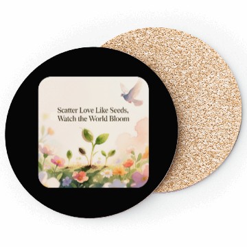 Discover Blooming Seeds Inspirational Design Coasters