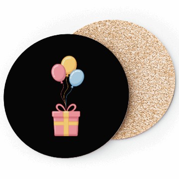 Discover Colorful Balloon Celebration Design Coasters