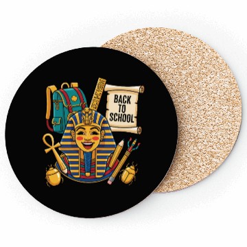Discover Back to School with King Tut Coasters