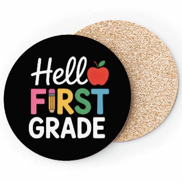 Discover Hello First Grade Back To School Coasters