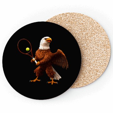 Discover Eagle Tennis Coasters