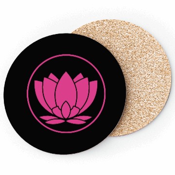 Discover Pink Lotus Mandala Design Coasters