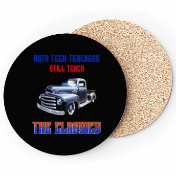 Discover Retro Vintage Car Design with Teaching Theme Coasters