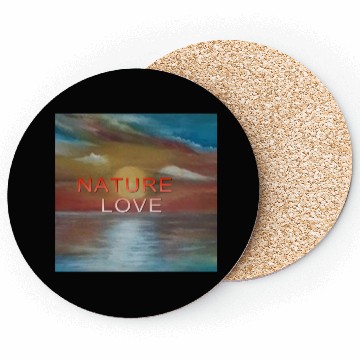 Discover Sunset Ocean Nature Love Design Coasters