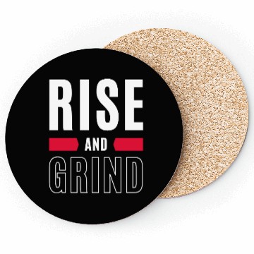 Discover Inspirational Rise and Grind Motivational Design Coasters