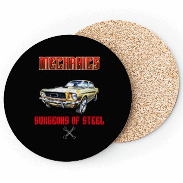 Discover Muscle Car Classic Mechanics Design Coasters