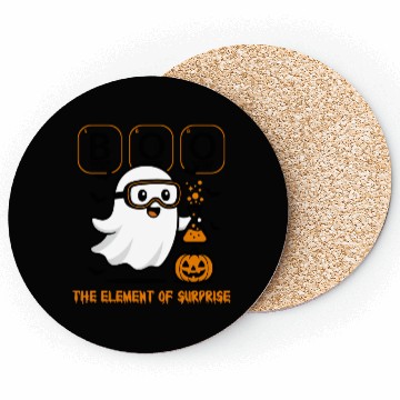 Discover Halloween Ghost with Chemistry Elements Coasters
