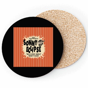 Discover Sonny Eclipse Retro Poster Small Coasters
