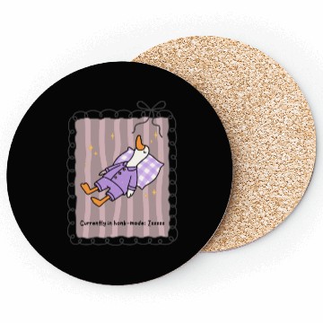 Discover Silly Goose in Honk-Mode Pajama Design Coasters