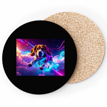 Discover Cyberpunk Beagle Coasters
