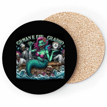 Discover Mermaid Bar Scene with Zombies Coasters