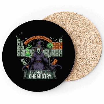 Discover Witch Chemistry Alchemy Design Coasters
