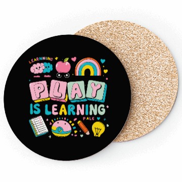Discover back to school-Colorful Learning Play Illustration Coasters