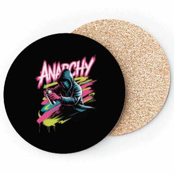 Discover Graffiti-Inspired Hooded Rebel Design Coasters