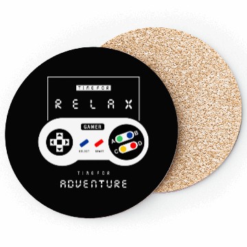 Discover Retro Gaming Controller Adventure Relax Coasters