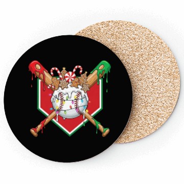 Discover Basebal Christmas Drip For Boys Melting Ice Cream Coasters