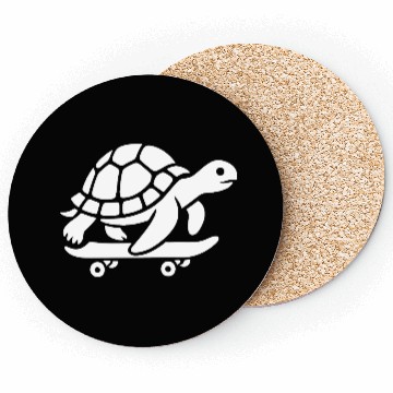 Discover Minimalist turtle skateboard skateboarder Coasters