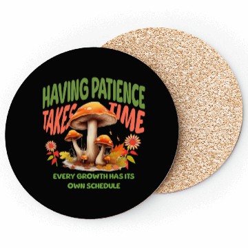Discover Autumn Mushrooms Growth Message Coasters