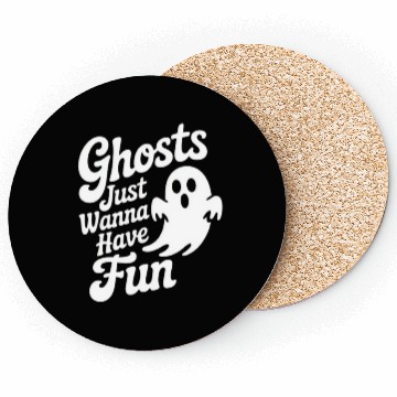 Discover Whimsical Ghost Funny Quote Design Coasters
