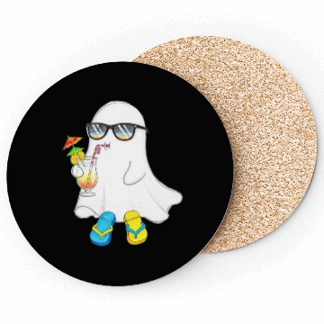 Discover Relaxed Ghost with Summer Vibes Coasters