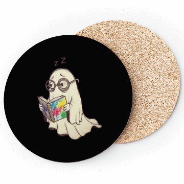 Discover Kooky Ghost Reading with Colorful Book Coasters