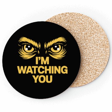 Discover Bold Eyes Watchful Graphic Coasters