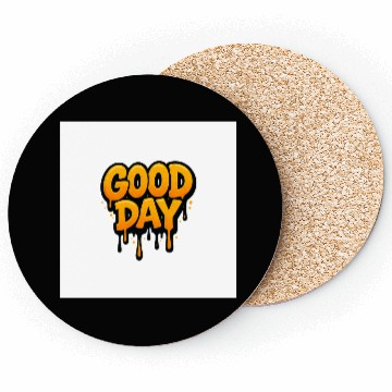 Discover Graffiti Style Good Day Text Design Coasters