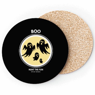 Discover Boo Ghost Halloween Spooky Season Coasters