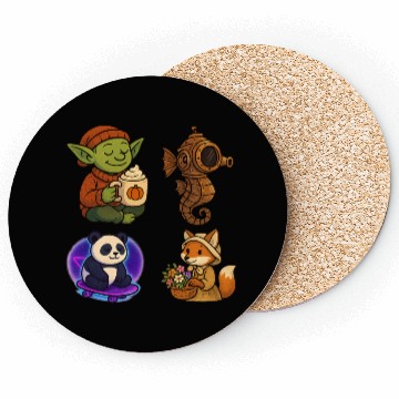 Discover Whimsical Forest Creature Collection Coasters