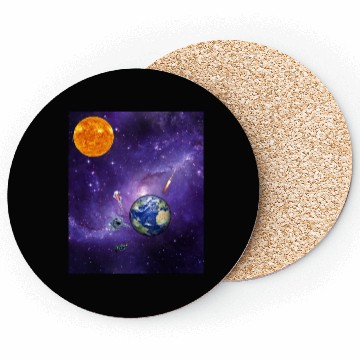 Discover Cosmic Space Adventure Design Coasters