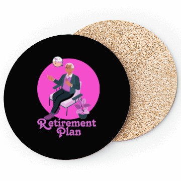Discover Retirement Planning Illustration Coasters