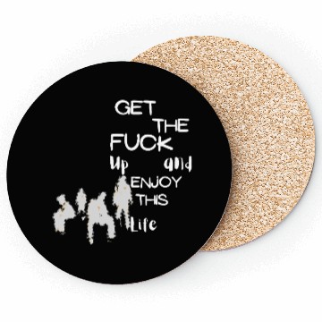 Discover Bold Life Affirmation with Silhouettes Coasters