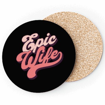 Discover Retro Ethereal Vibe Epic Wife Coasters