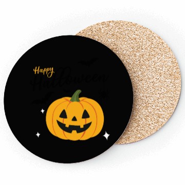 Discover Pumpkin Jack O Lantern Halloween Design Coasters