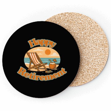 Discover Retirement Relaxation Sunset Design Coasters