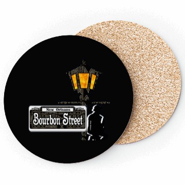 Discover Bourbon Street Saxophonist  Coasters
