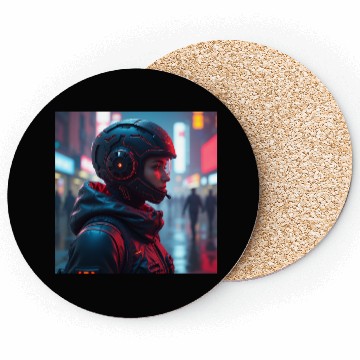 Discover Futuristic Cyberpunk Nightscape Coasters