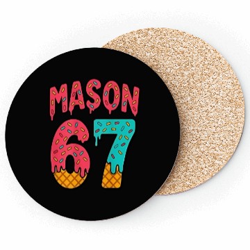 Discover Mason 67 Ice Cream Cute Meme Six Seven Coasters