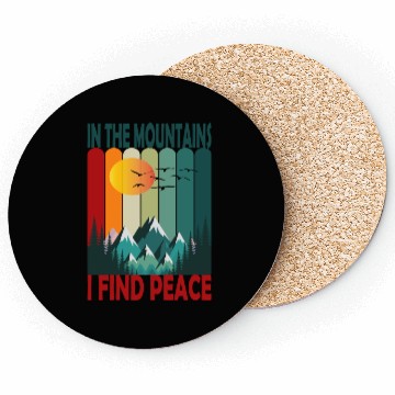Discover Mountain Sunset Peaceful Scene Coasters