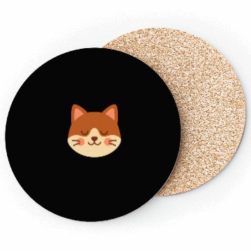 Discover Minimal Cat Face – Cute Kitty Coasters
