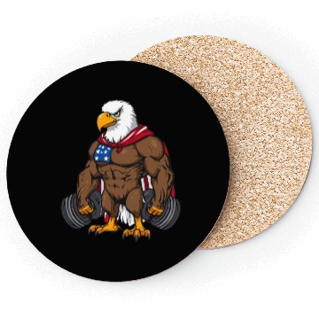 Discover Patriotic Gym Eagle – Stars & Stripes Fitness Desi Coasters