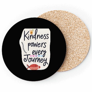 Discover Kindness Powers Journey Design Coasters