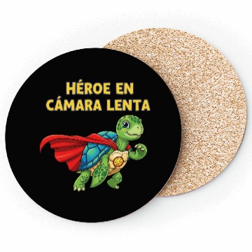 Discover Hero Turtle in Slow Motion Illustration Coasters